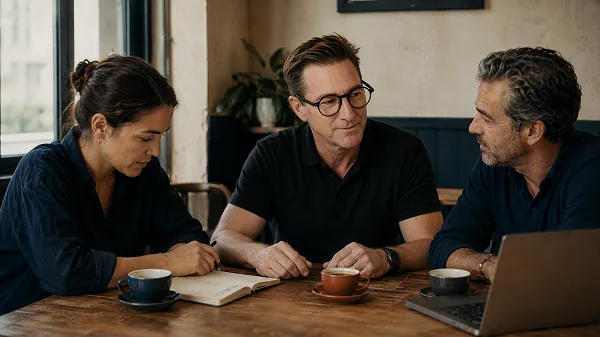 Hanson Barry in a working session with clients